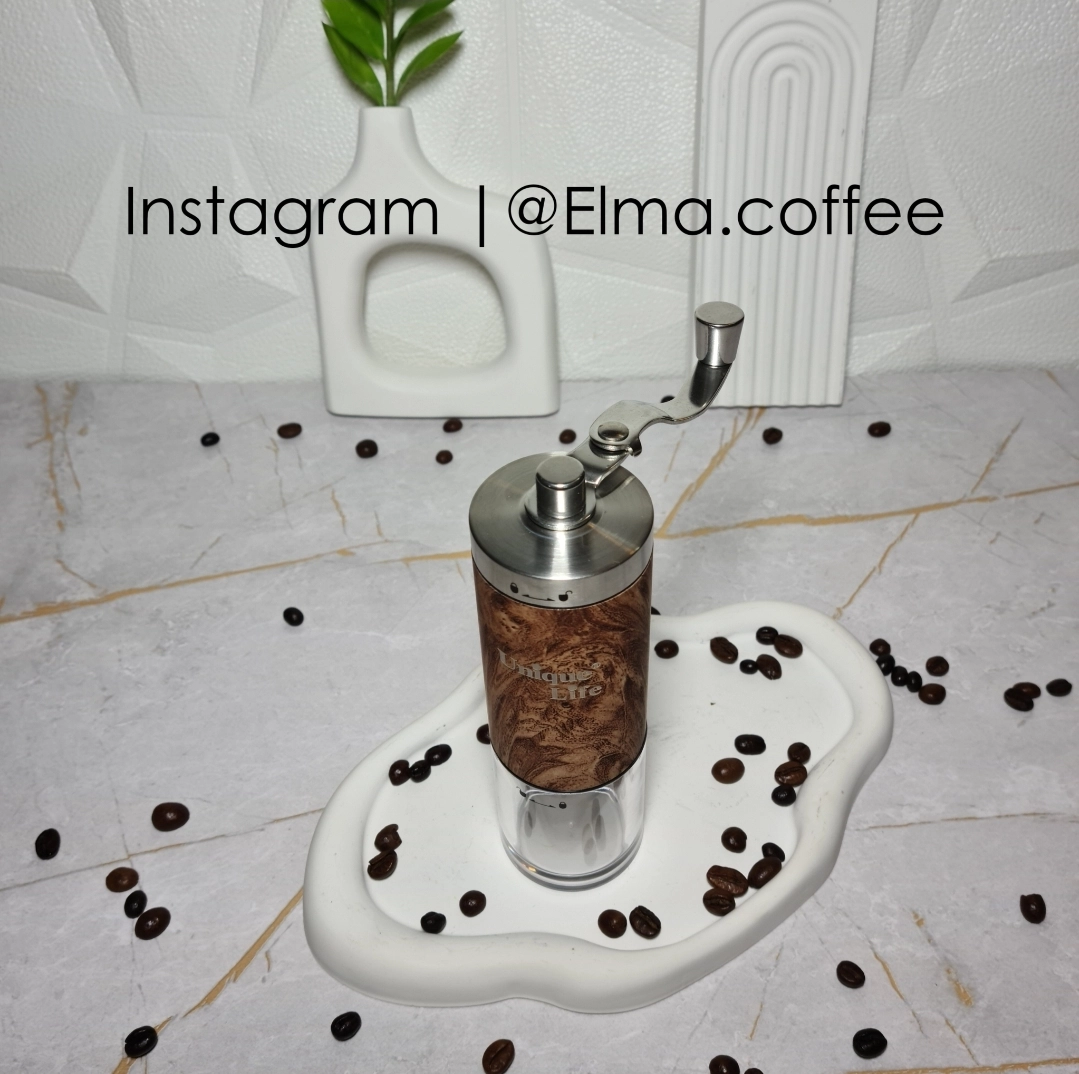 آسیاب قهوه دستی یونیک لایف طرح و رنگ چوبی